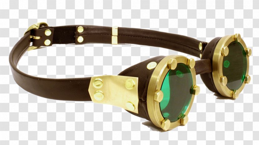 Goggles Sunglasses Brass Eyewear - Steampunk - GOGGLES Transparent PNG