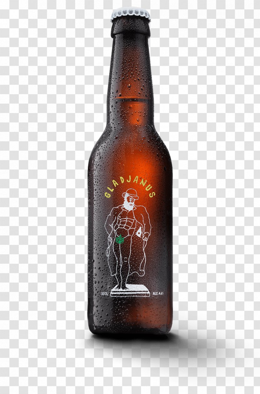 India Pale Ale Beer Lager Cruzcampo - Glass Bottle Transparent PNG