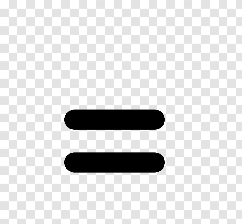 Equals Sign Equality Symbol Clip Art - Mathematical Notation - Equal Transparent PNG