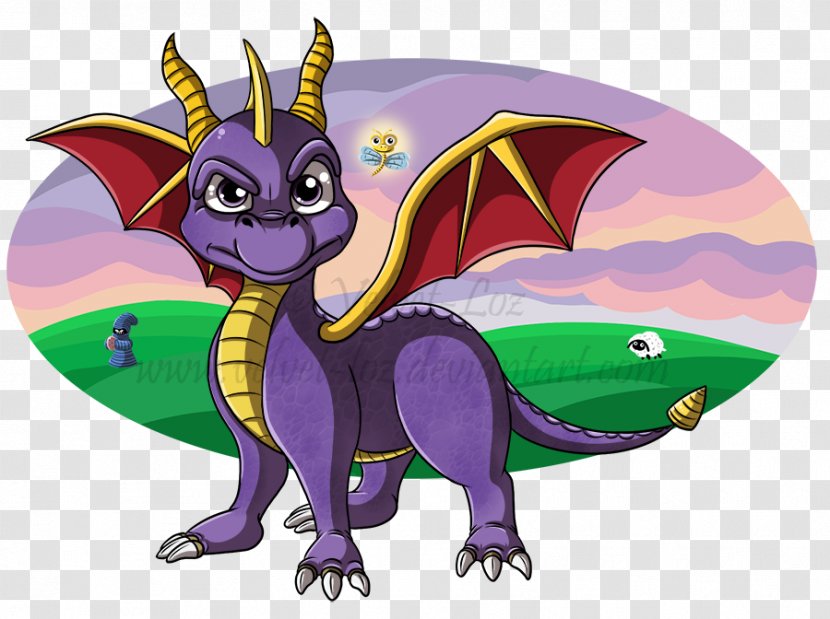 Dragon Spyro Drawing DeviantArt - Organism Transparent PNG