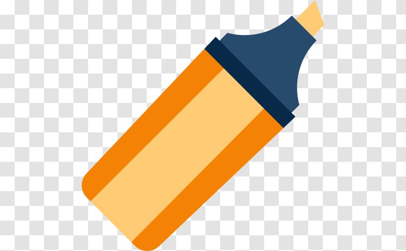 Marker Pen - Orange Transparent PNG