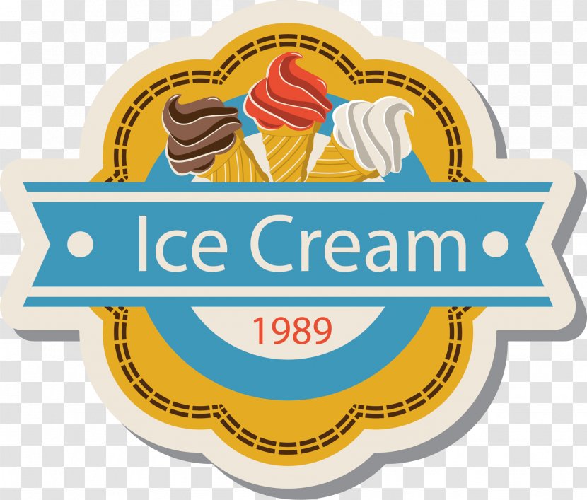 Ice Cream Poster - Yellow - Vector Hand-painted Posters Transparent PNG