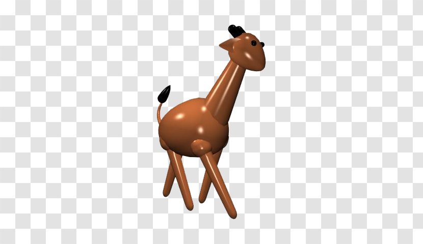 Giraffe 3D Computer Graphics Modeling - Animation - Brown Transparent PNG