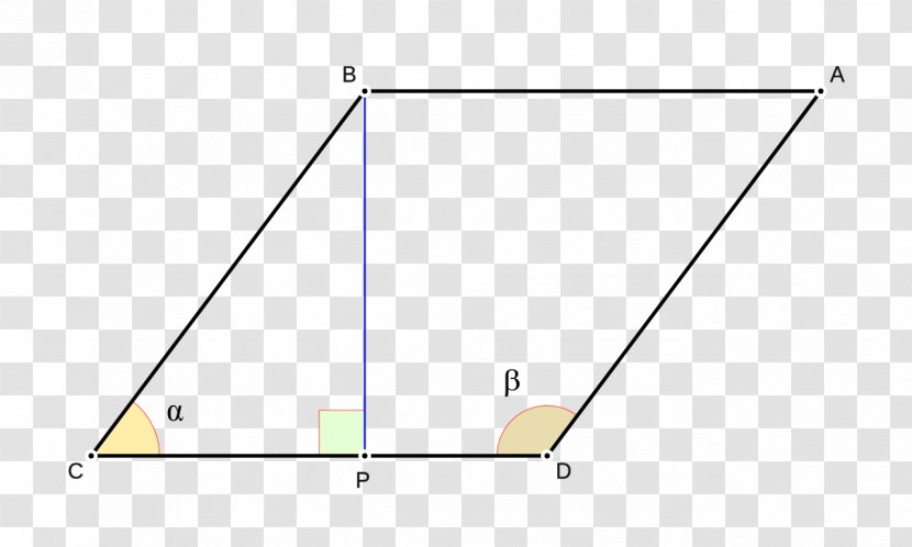 Area Angle Parallelogram Rhombus Rhomboid - Rectangle Transparent PNG