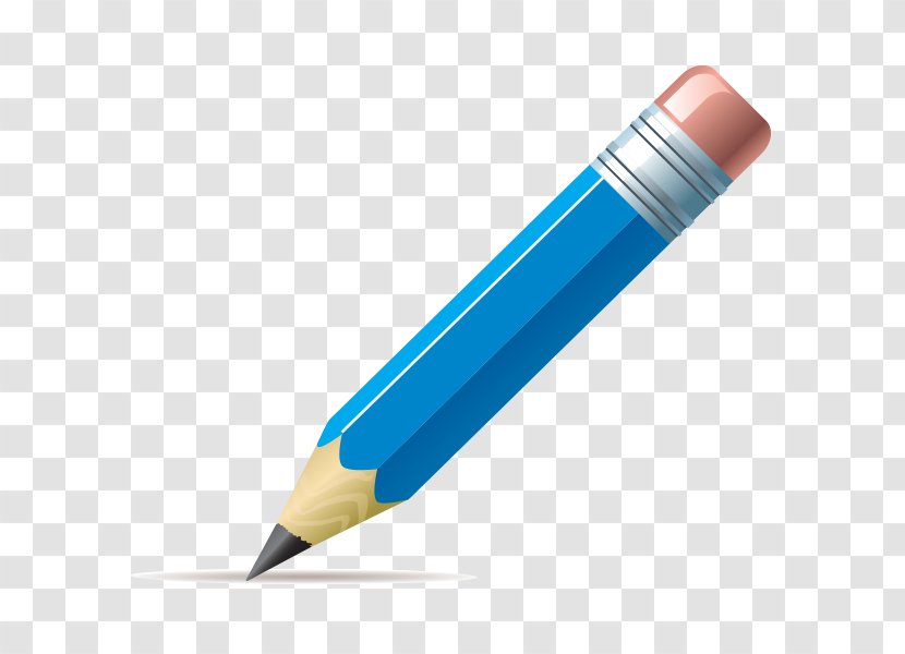 Pencil Ruler Yellow Blue Transparent PNG