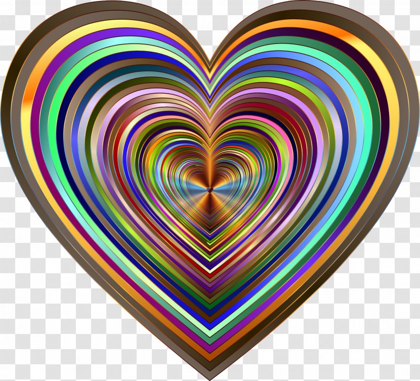 Heart Psychedelic Art Psychedelia Clip - Cartoon - Tunnel Transparent PNG