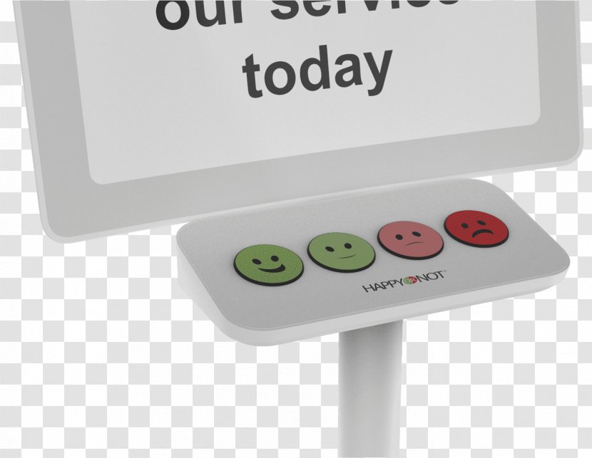 HappyOrNot Smiley Business Customer Measurement - Feedback - Button Transparent PNG