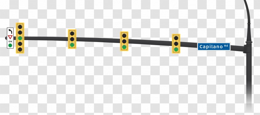 Line Angle - Electronics - Traffic Light Transparent PNG