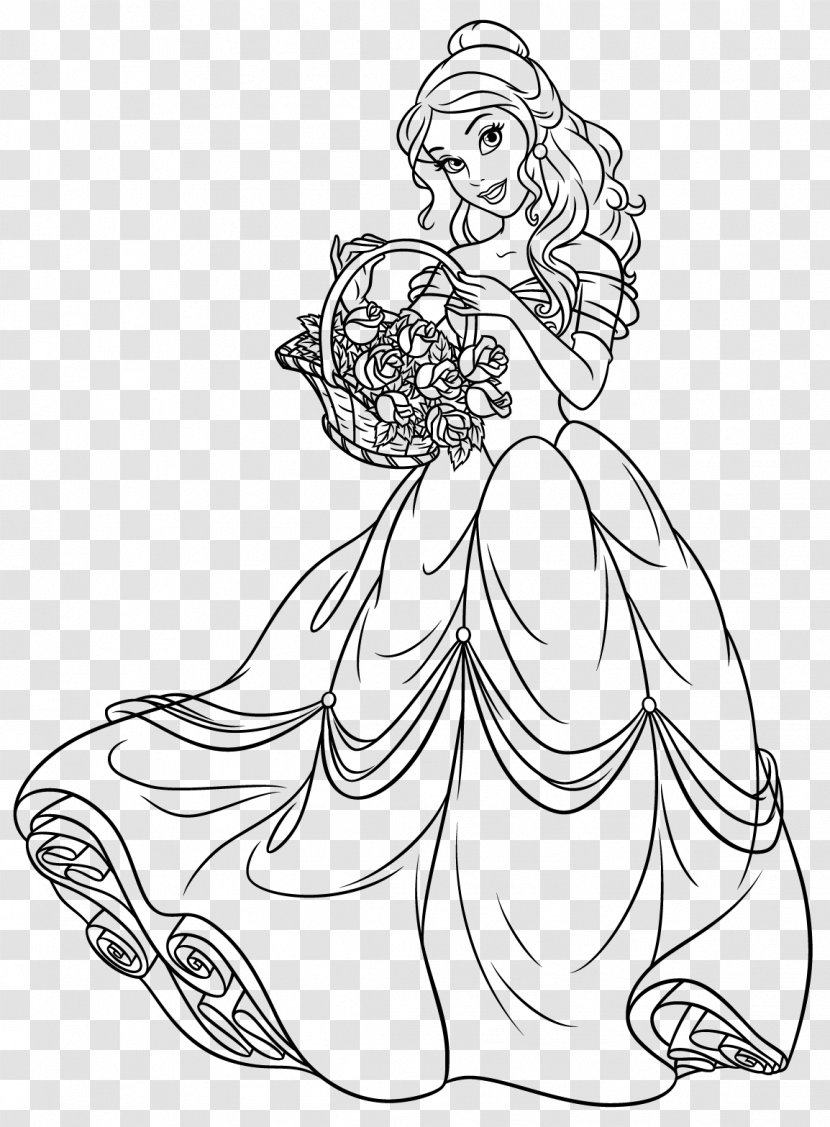 Belle Beauty And The Beast Princess Jasmine Anna - Drawing - Costume Design Transparent PNG