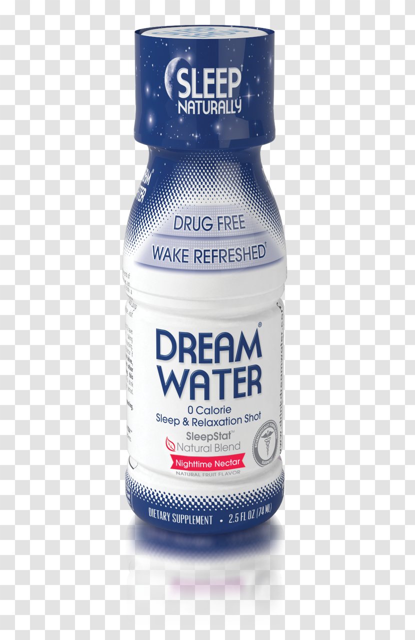 Water Sleep Melatonin Ounce Dream - Drink Transparent PNG