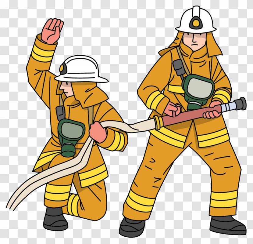 Firefighter Fire Department Royalty-free Clip Art - Firefighters Cartoon Creative Transparent PNG