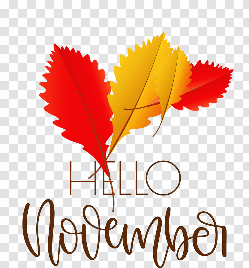 Hello November November Transparent PNG