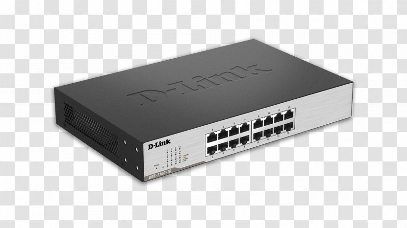 Gigabit Ethernet Network Switch D-Link Small Form-factor Pluggable Transceiver Virtual LAN - Electronics Accessory - 19inch Rack Transparent PNG