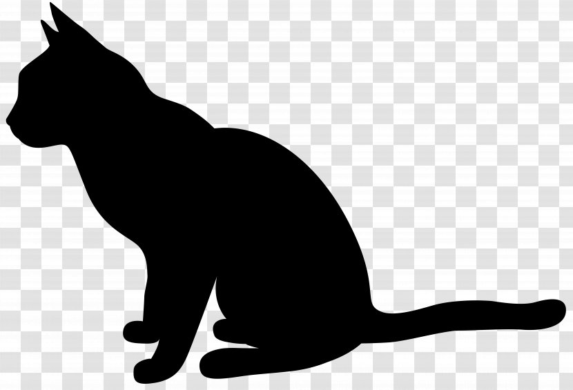 Cat Silhouette Clip Art - Fauna - Image Transparent PNG