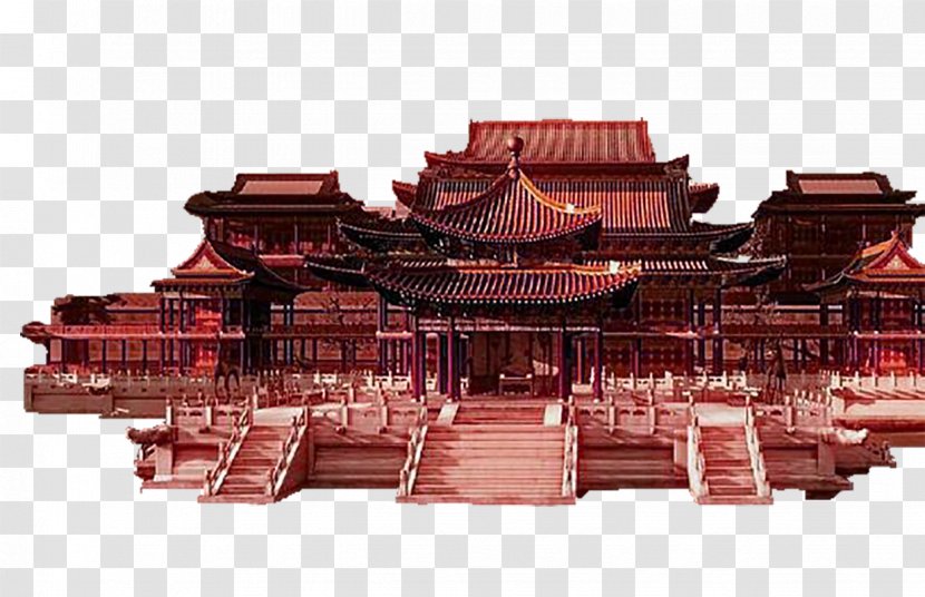 Old Summer Palace Epang - Architecture - House Building Games Transparent PNG