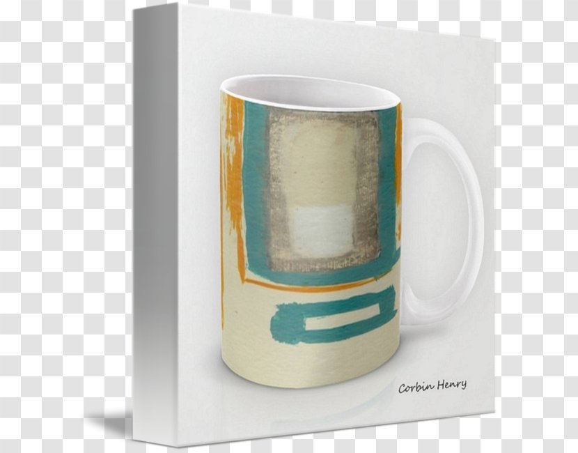 Coffee Cup Mug Modern Art - Canvas Transparent PNG
