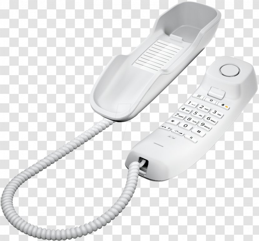 Gigaset DA210 Telephone Communications Home & Business Phones White - Digital Enhanced Cordless Telecommunications Transparent PNG