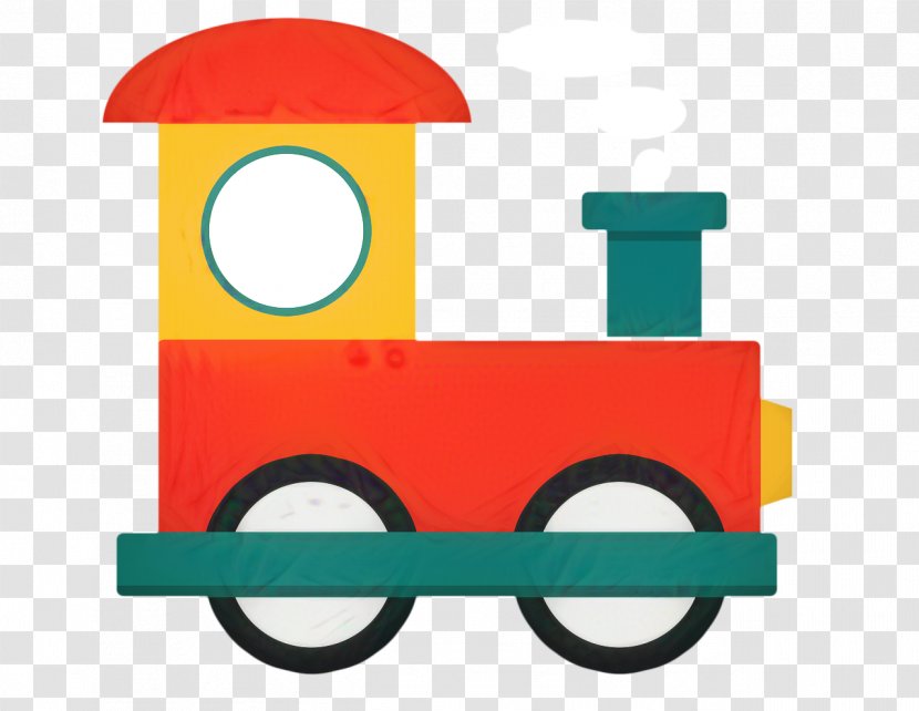 Train Cartoon - Locomotive - Vehicle Yellow Transparent PNG