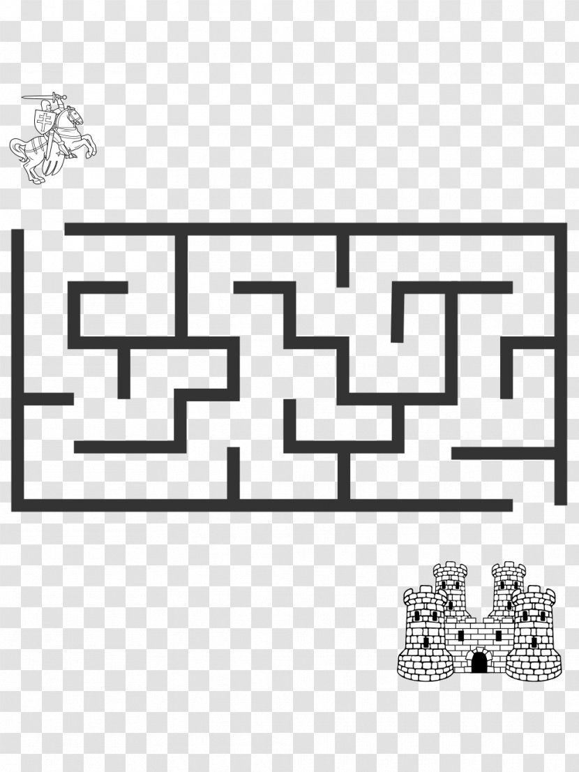 Maze Solving Algorithm Labyrinth Game Generation - Rectangle Transparent PNG