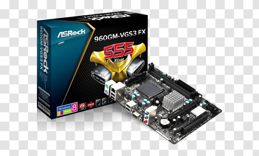 Intel Motherboard LGA 1155 ASRock MicroATX - Socket Am3 Transparent PNG
