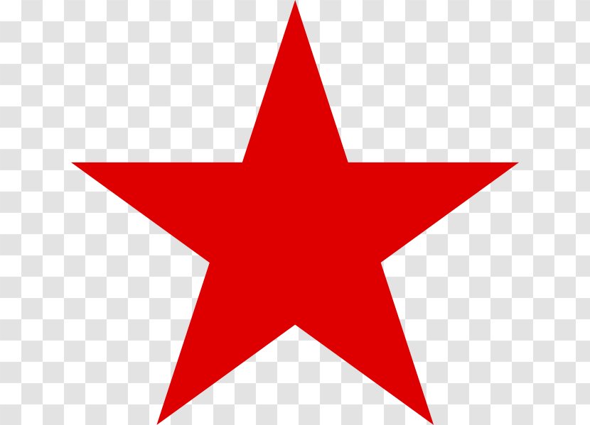 Red Star Clip Art - Area Transparent PNG