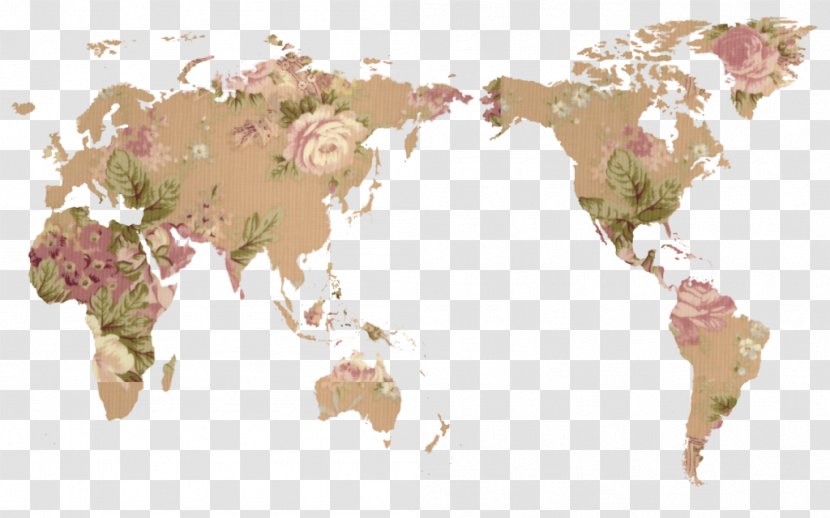 World Map Globe Flat Earth - Mercator Projection - Geometric Transparent PNG