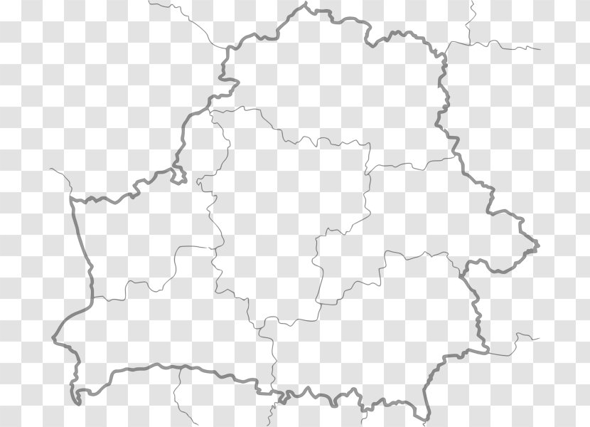Brest Grodno Minsk Vitebsk Region Map - Vector - Political Transparent PNG
