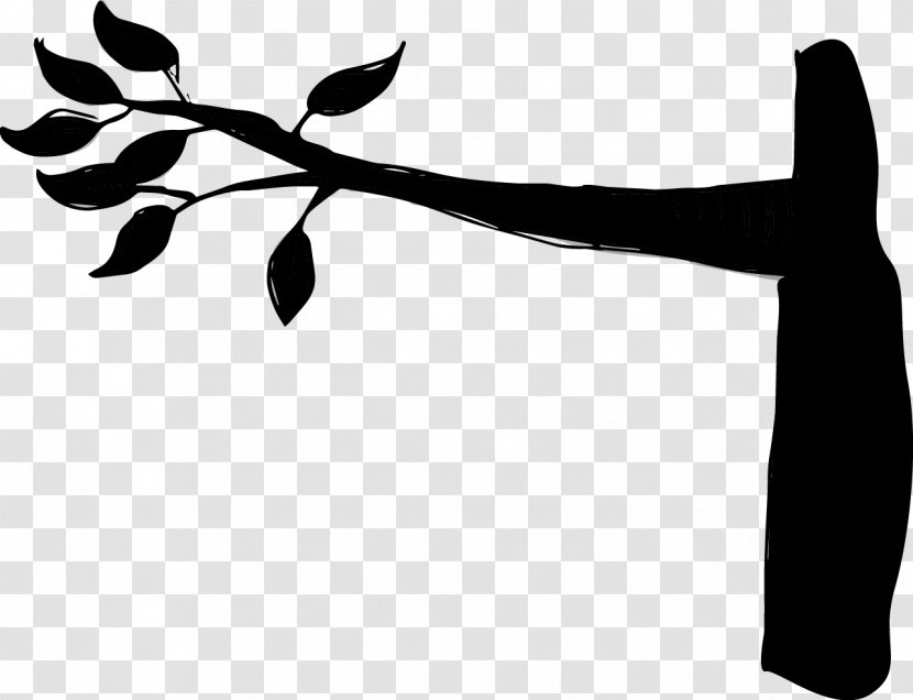 Finger Clip Art Leaf Plant Stem Flower - Monochrome Photography - Tree Transparent PNG