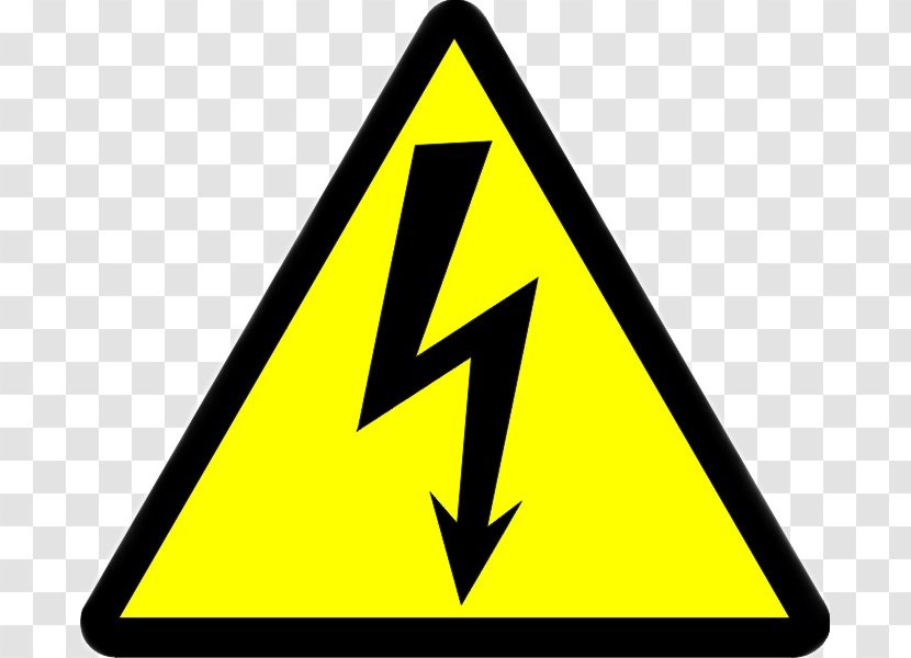 Hazard Symbol Warning Sign Electricity - Signage Transparent PNG