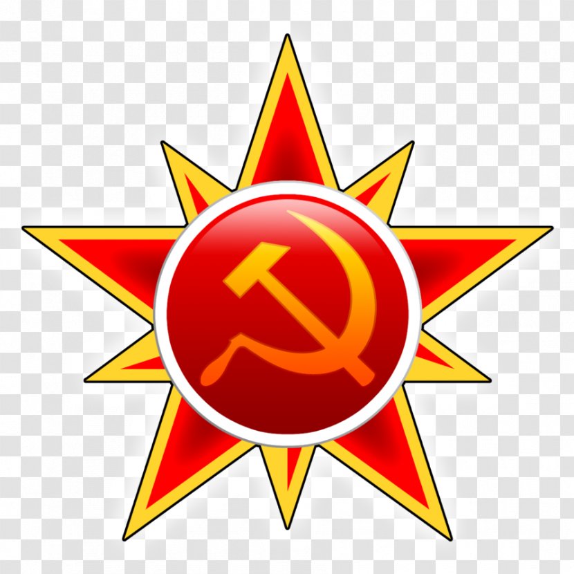 Hammer And Sickle Soviet Union Communism Red Star - Soviet-style Embroidery Transparent PNG