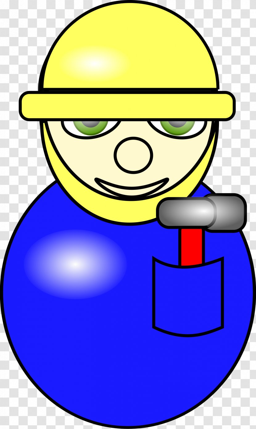 Cartoon Clip Art - Happiness - Construction Worker Transparent PNG