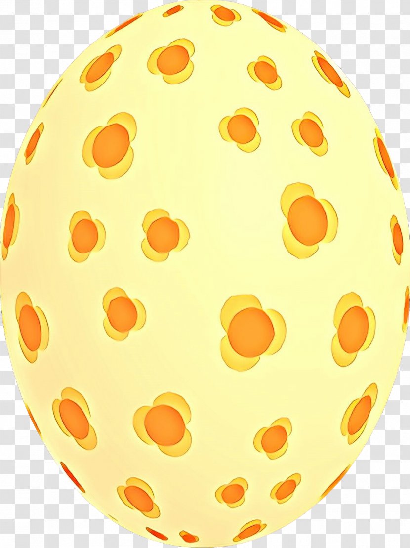 Easter Egg Sphere Pattern - Yellow Transparent PNG