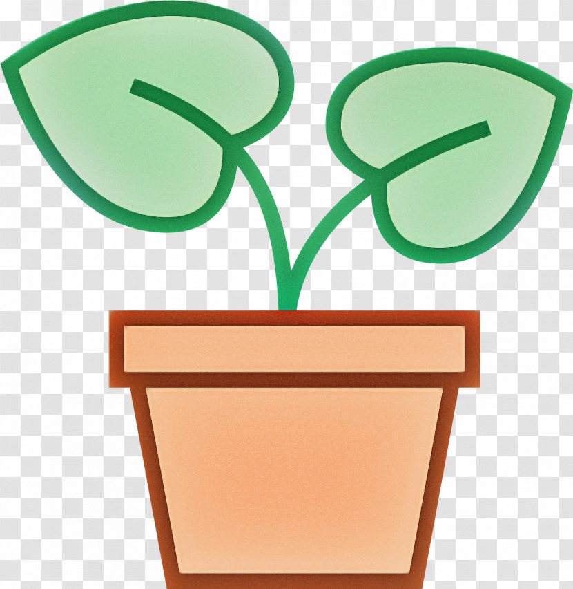 Green Flowerpot Plant Symbol Transparent PNG
