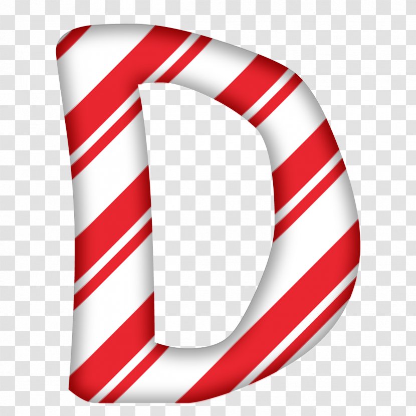 Candy Cane Santa Claus Alphabet Letter Christmas - Digital Scrapbooking - E Transparent PNG