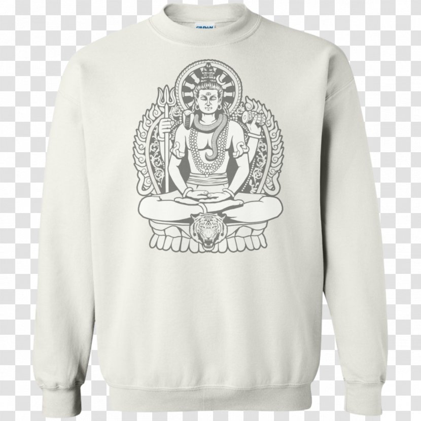 T-shirt Hoodie Eleven Sleeve Gildan Activewear - Shoulder - Lord Shiva Transparent PNG