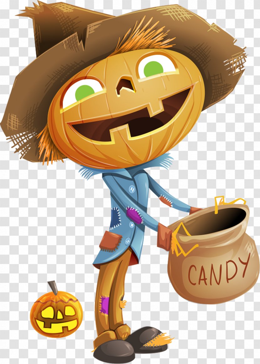 Pumpkin Halloween Download - Scarecrow Transparent PNG