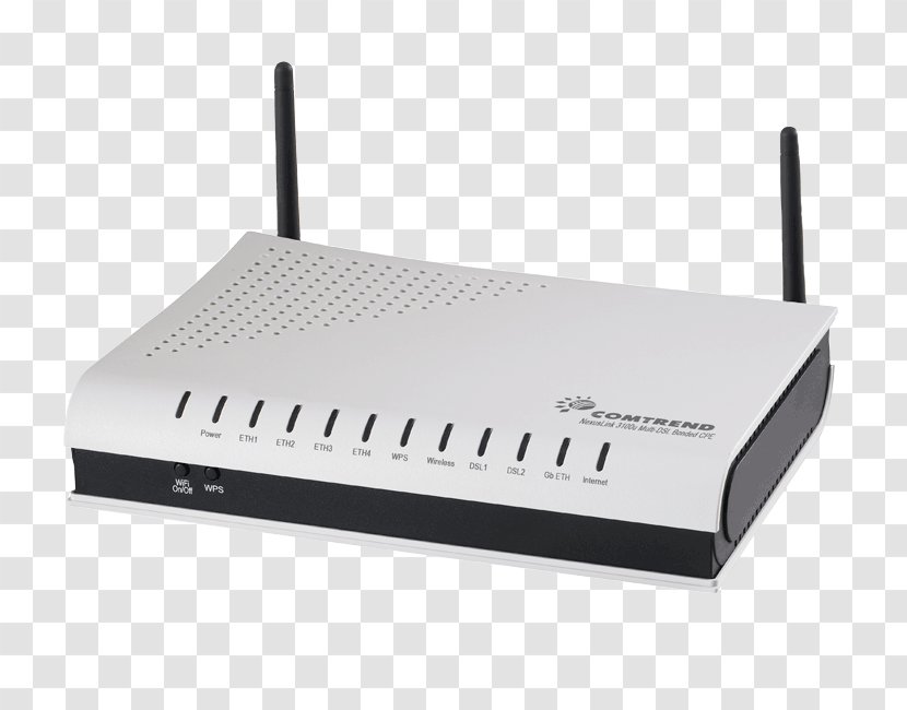Wireless Access Points Router Digital Subscriber Line DSL Modem - Point - Internet Bot Transparent PNG