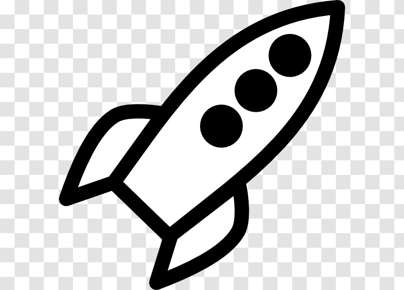 Rocket Black And White Spacecraft Clip Art - Stockxchng - Handprint Template Transparent PNG