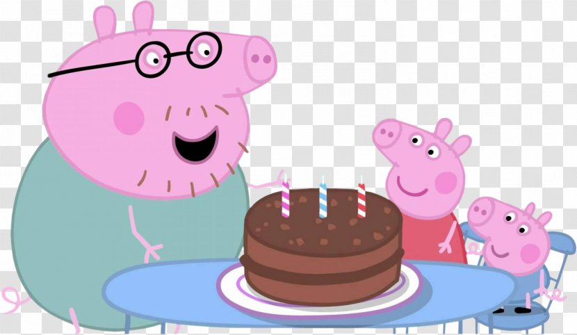 Daddy Pig Birthday Episode Animated Cartoon Child - Morwenna Banks - PEPPA PIG Transparent PNG