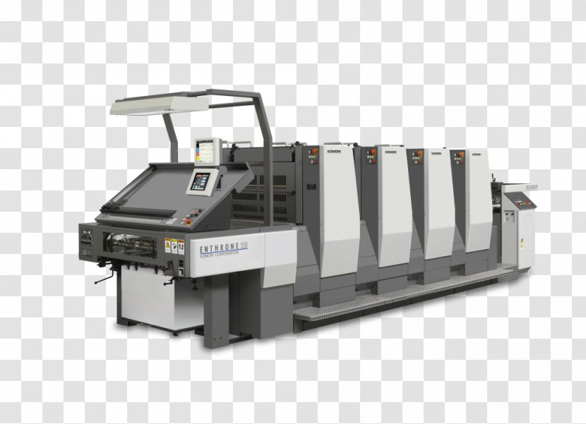 Paper Komori Offset Printing Machine Transparent PNG