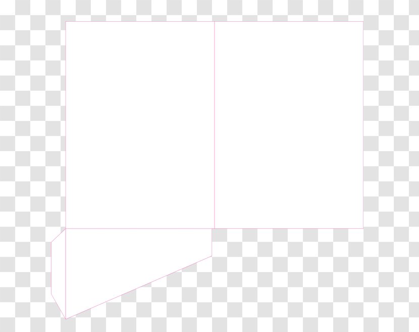Paper Line Angle Font - White Transparent PNG
