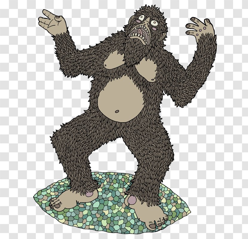 Gorilla Bear Illustration Cartoon Carnivores Transparent PNG