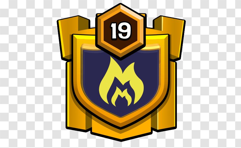 Clash Of Clans Royale Video-gaming Clan Video Games - Yellow - Crest Transparent PNG