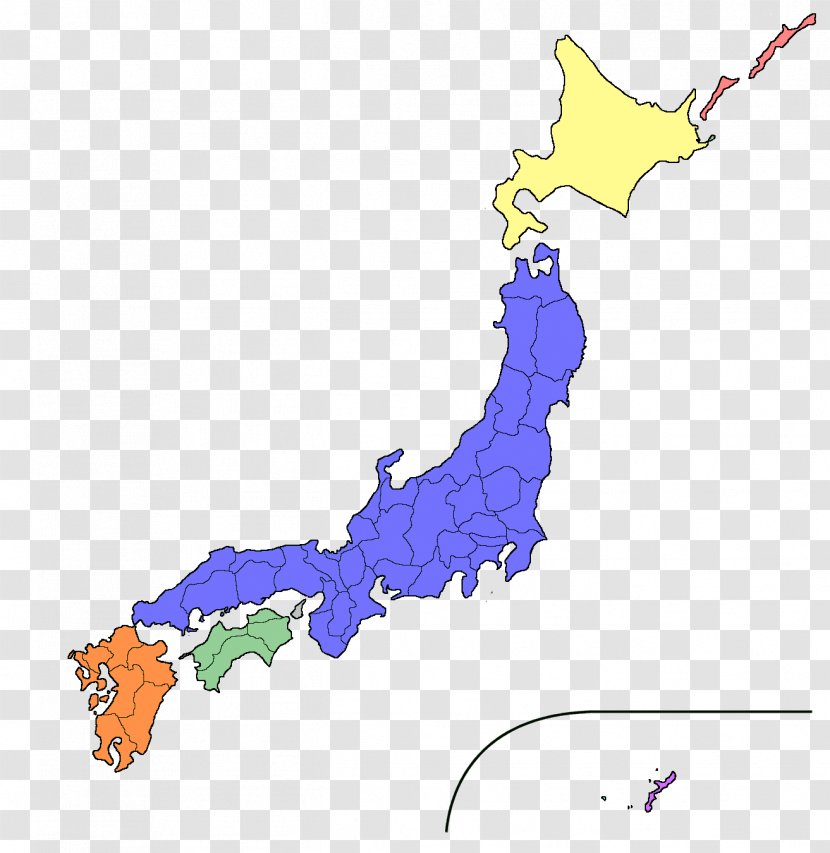 Honshu Blank Map Mapa Polityczna Japan Rail Pass - Wikipedia Transparent PNG