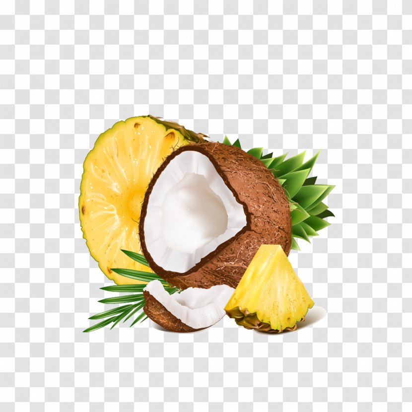 Coconut Water Pineapple Flavor - Vegetarian Food - Fresh And Transparent PNG