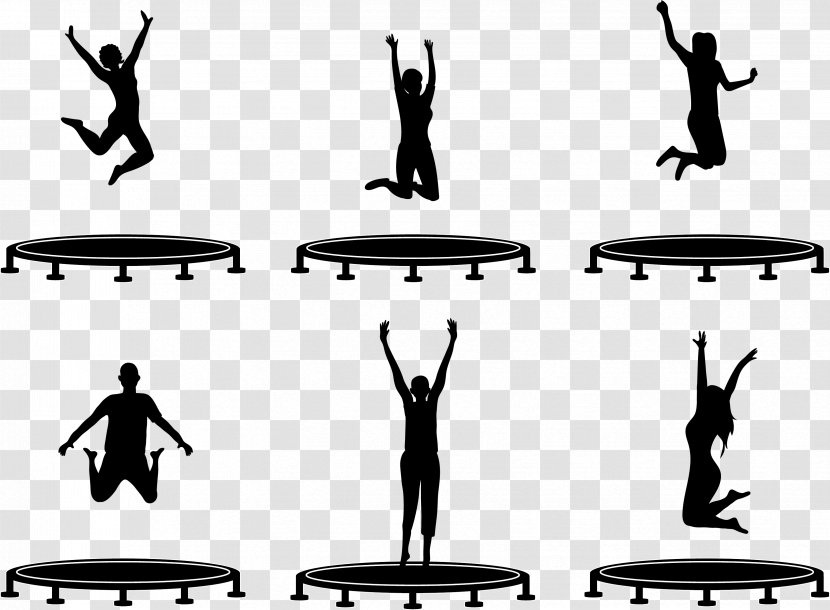 Trampoline Jumping Speed: How Leaders Accelerate Successful Execution Trampolining - Royalty Free - A Young Man On Silhouette Transparent PNG