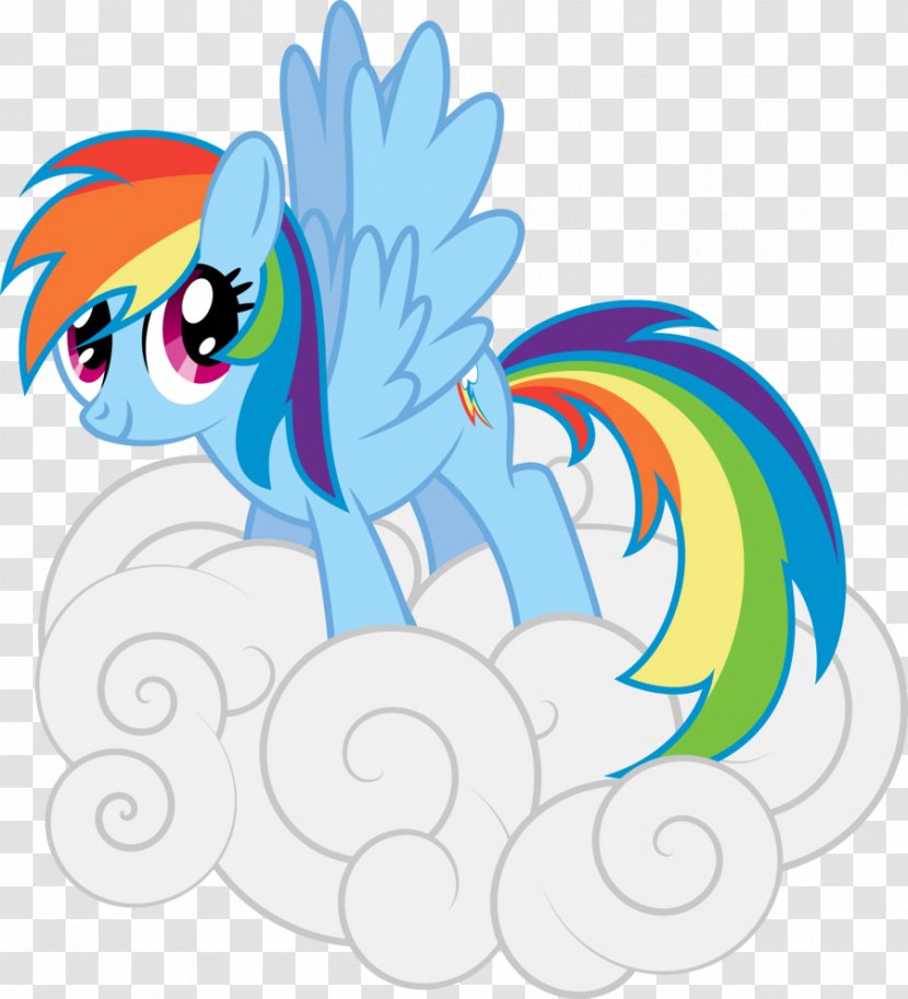 Rainbow Dash My Little Pony Cloud - Cartoon Transparent PNG