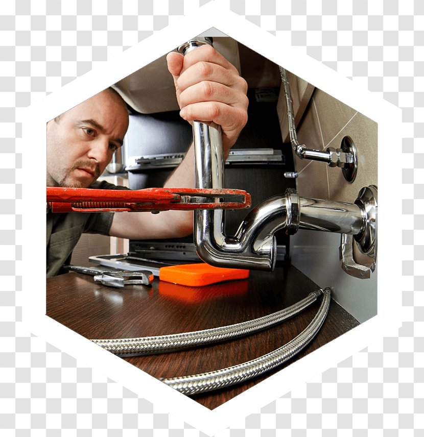 Plumbing Plumber Home Repair Drain HVAC - Hexagon Transparent PNG