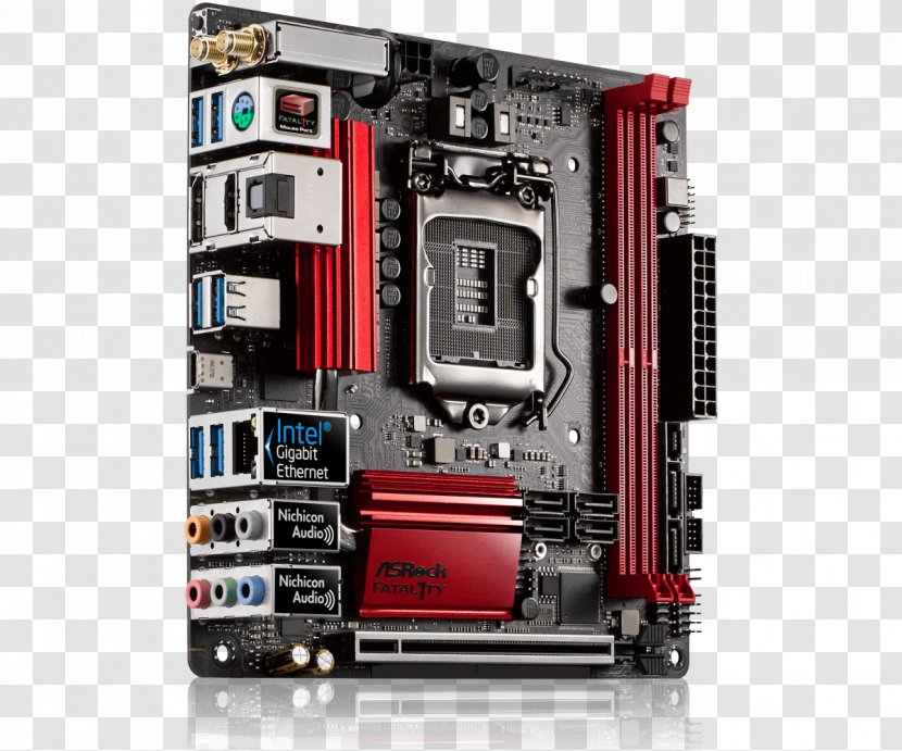 Intel Mini-ITX Motherboard LGA 1151 ASRock Fatal1ty Z270 Gaming - Land Grid Array Transparent PNG