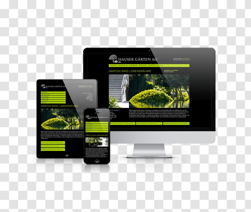 Responsive Web Design Screendesign - Customer - Trailworks Hauser Rhyner Transparent PNG